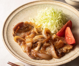 豚とおろし玉ねぎの生姜焼き